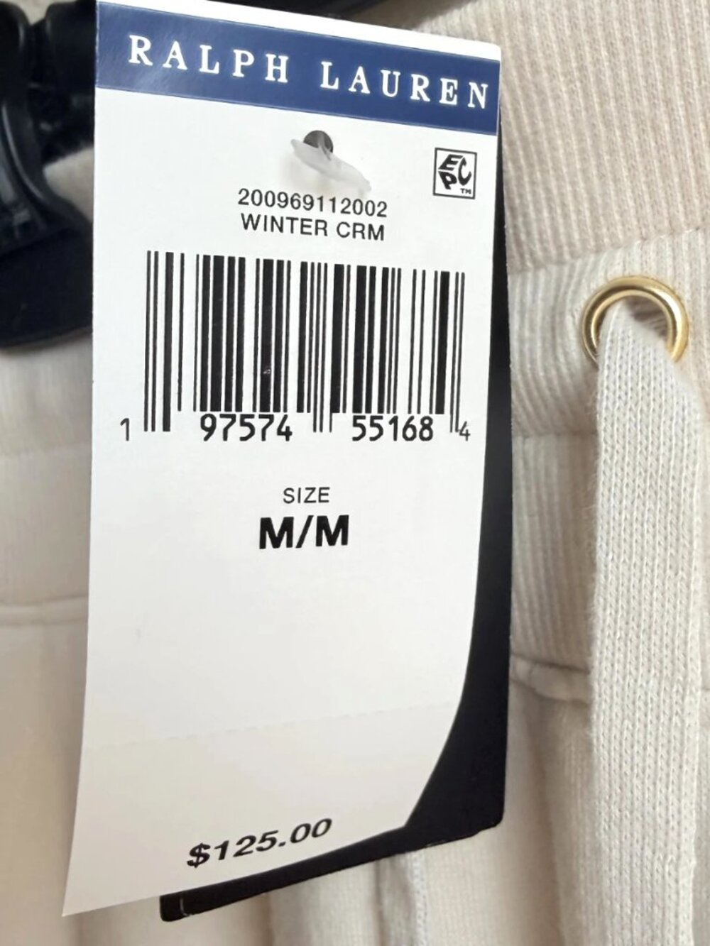 Lauren Ralph Lauren Women's Cream Joggers Sweatpants Fleece Size M NWT - Picture 9 of 15